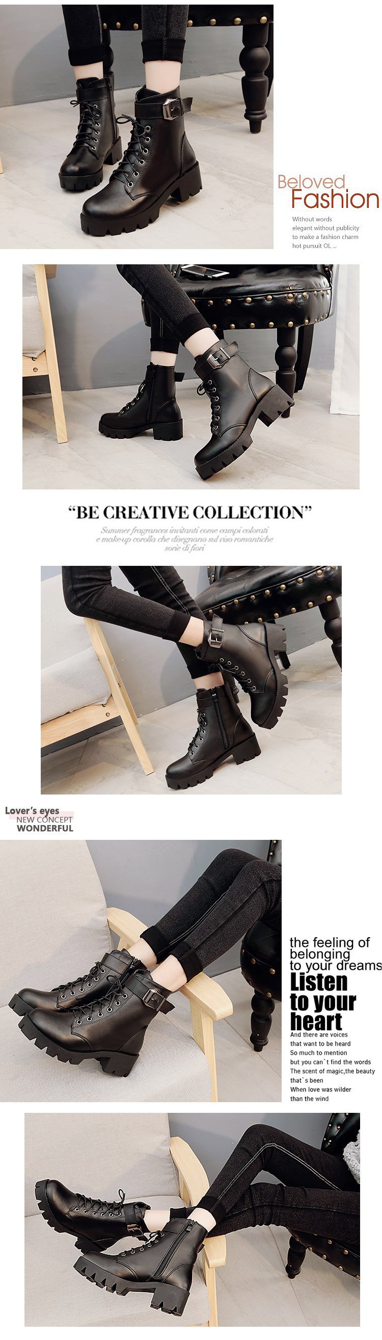 Bottes femme en PU artificiel - Ref 3355143 Image 14