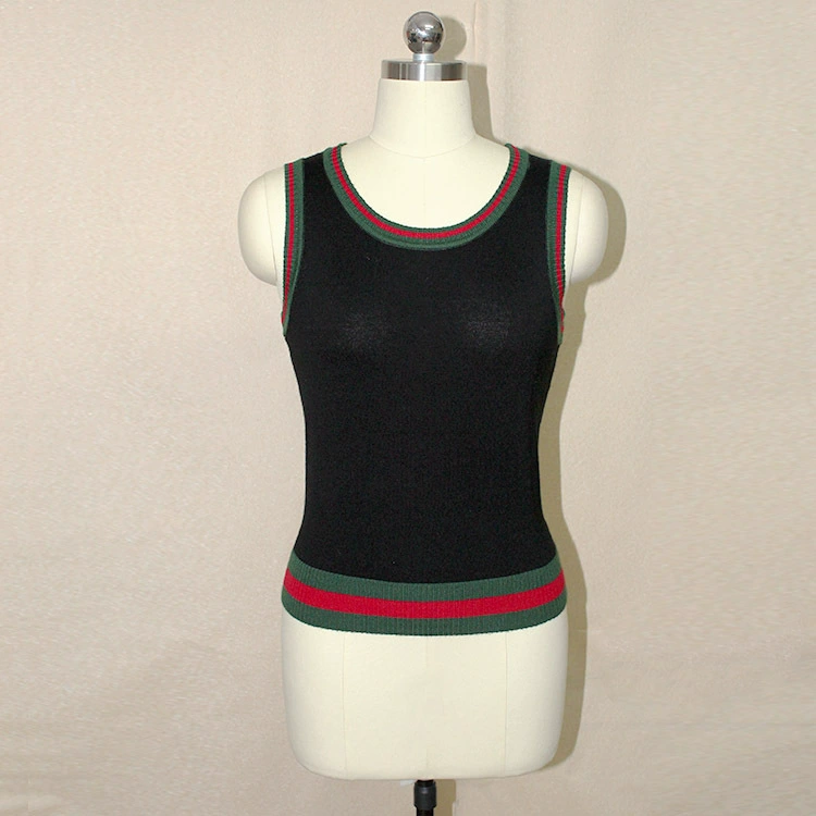 Европейский и американский женский весенне-летний вязаный жилет Yangzi UPW свитер фабрика печати