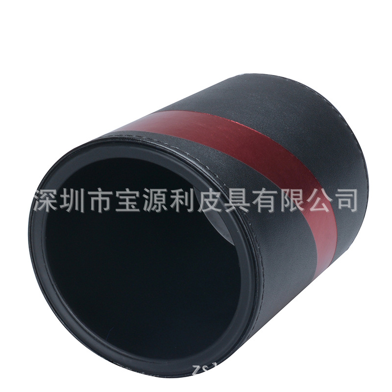 专业生产PU皮骰盅筛盅色盅 个性化定制LOGO图案|ms