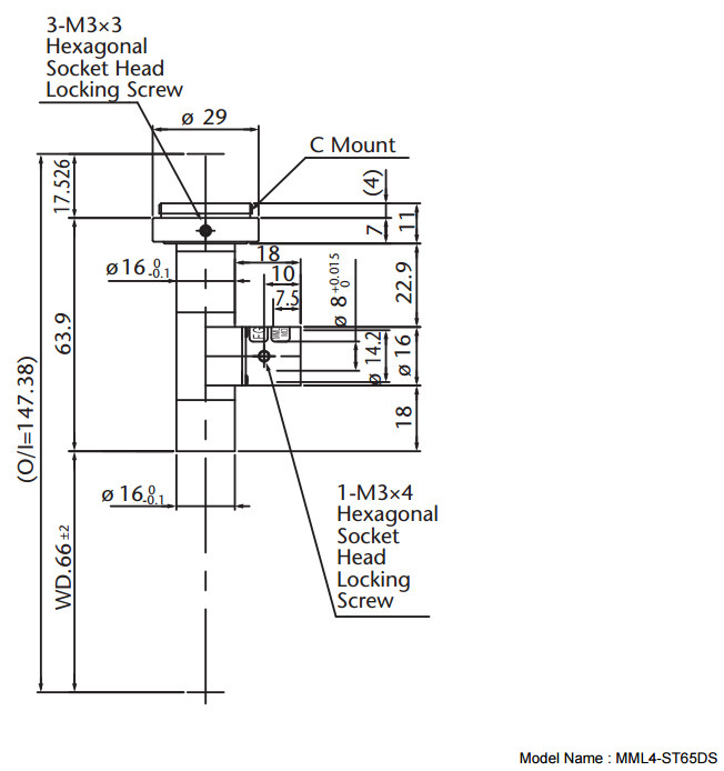 MORITEX茉丽特 MML固定倍率镜头 MML4-ST65DS 远心工业镜头