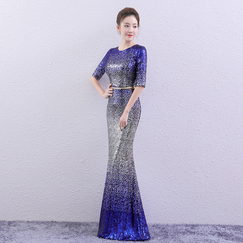 chinese dress ladies LaDivine CD0192 Long Sleeve Evening Formal Dress – The Dress Outlet main image 1
