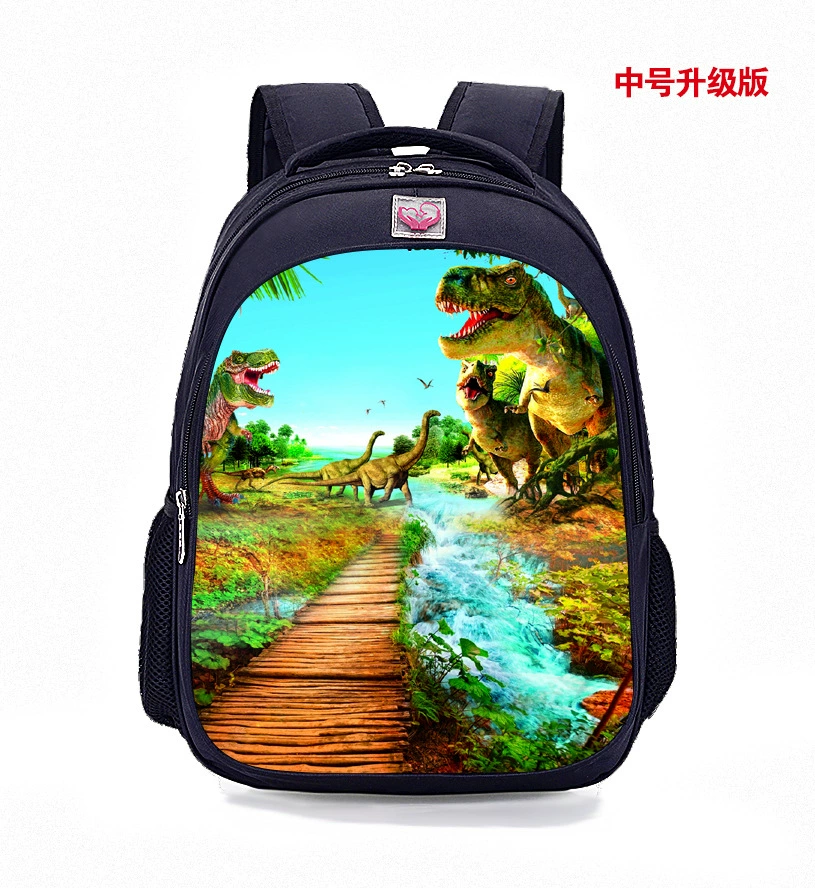 School bag for elementary school students, backpack, cartoon dinosaur, direct factory sales