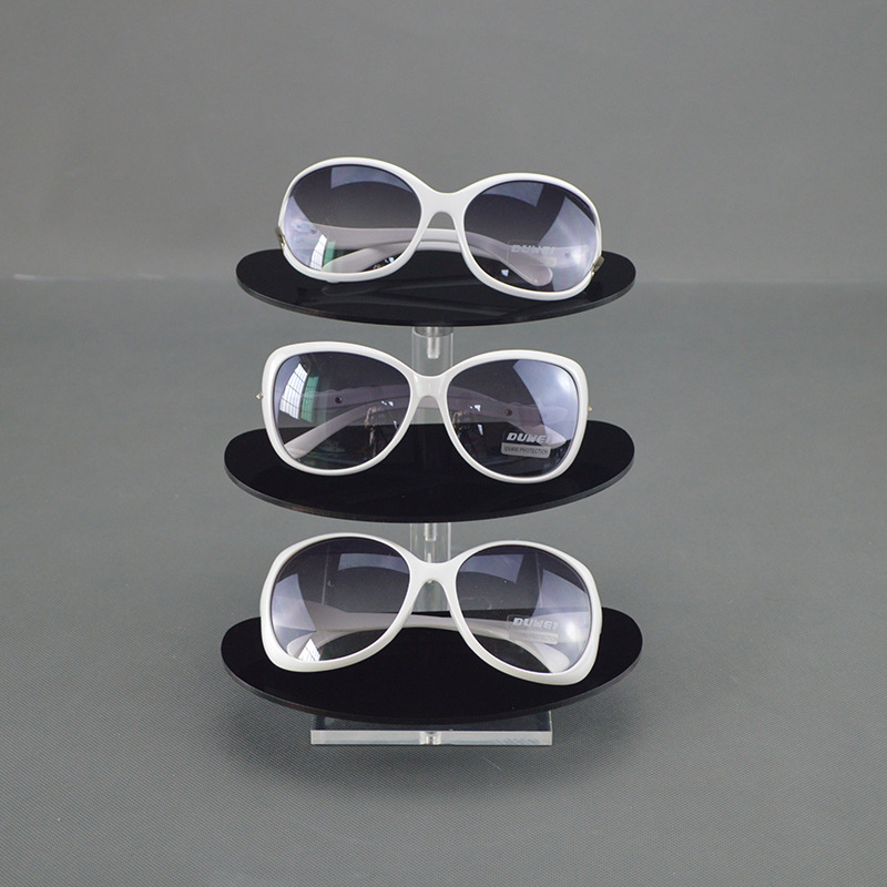 墨镜展示架亚克力分层太阳镜店3D眼镜链夏季陈列架子柜台摆放2023