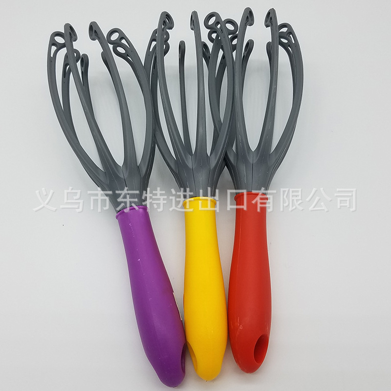 Kitchen tool manufacturer direct sales baking tools, creative egg beater, unique shape, colorful handle blender detail image 4
