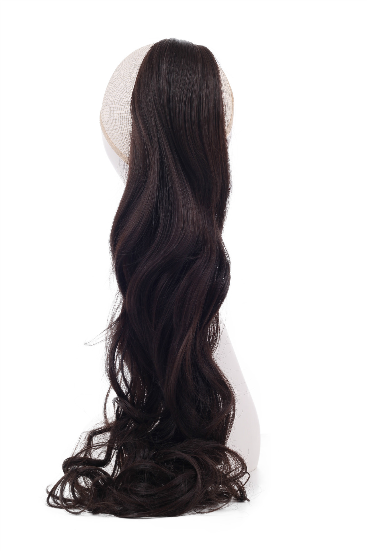 Peluca, casco, cola de caballo, cabello largo, Europa, América, África, exportación, seda de alta temperatura, cabello real, otras fibras químicas