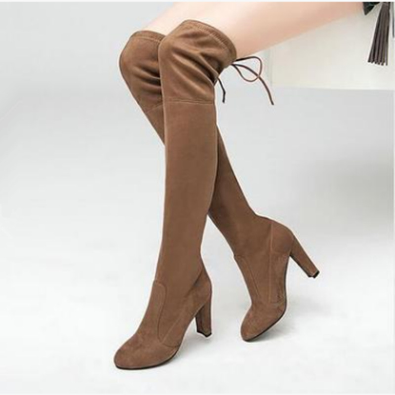 Bottes femme en Daim - Ref 3355493 Image 5