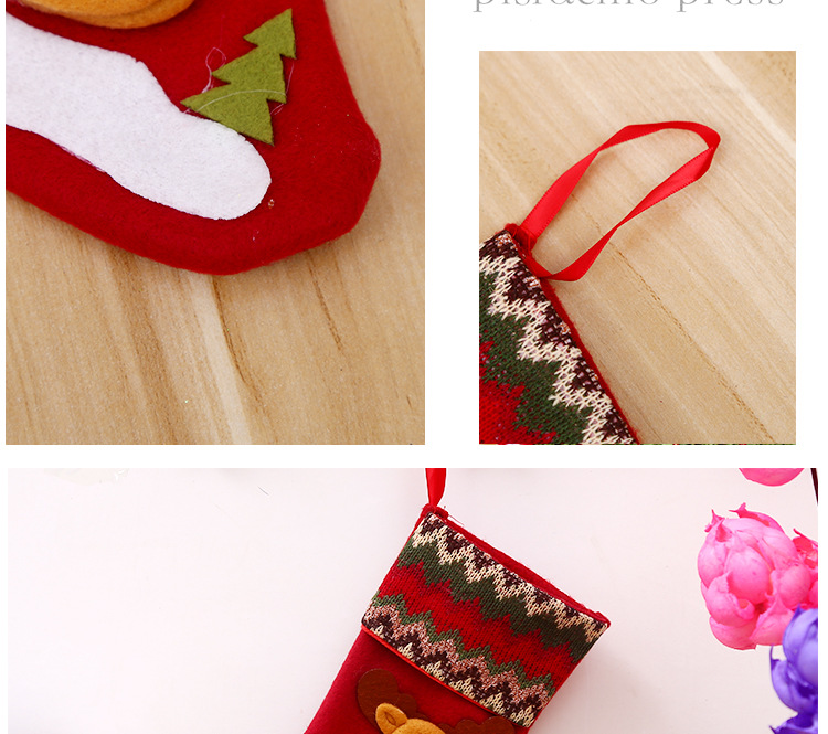 Santa Claus Socks Candy Gift Bags Christmas Decorations Wholesale Nihaojewelry display picture 6