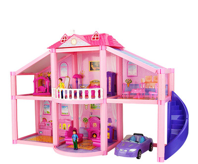 a doll Play house House diy manual Assemble Piggy villa 3-5-6 girl Souptoys gift