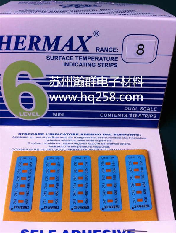 【英国进口，品质保障】Thermax6格测温试纸测温纸