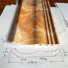 批发PVC装饰线条仿大理石线条 阴角顶角线 欧式压花12cm D120防火