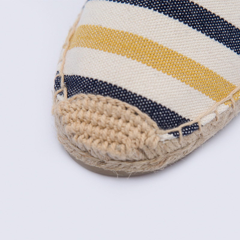 Low casual cloth fashionable straw espadrilles