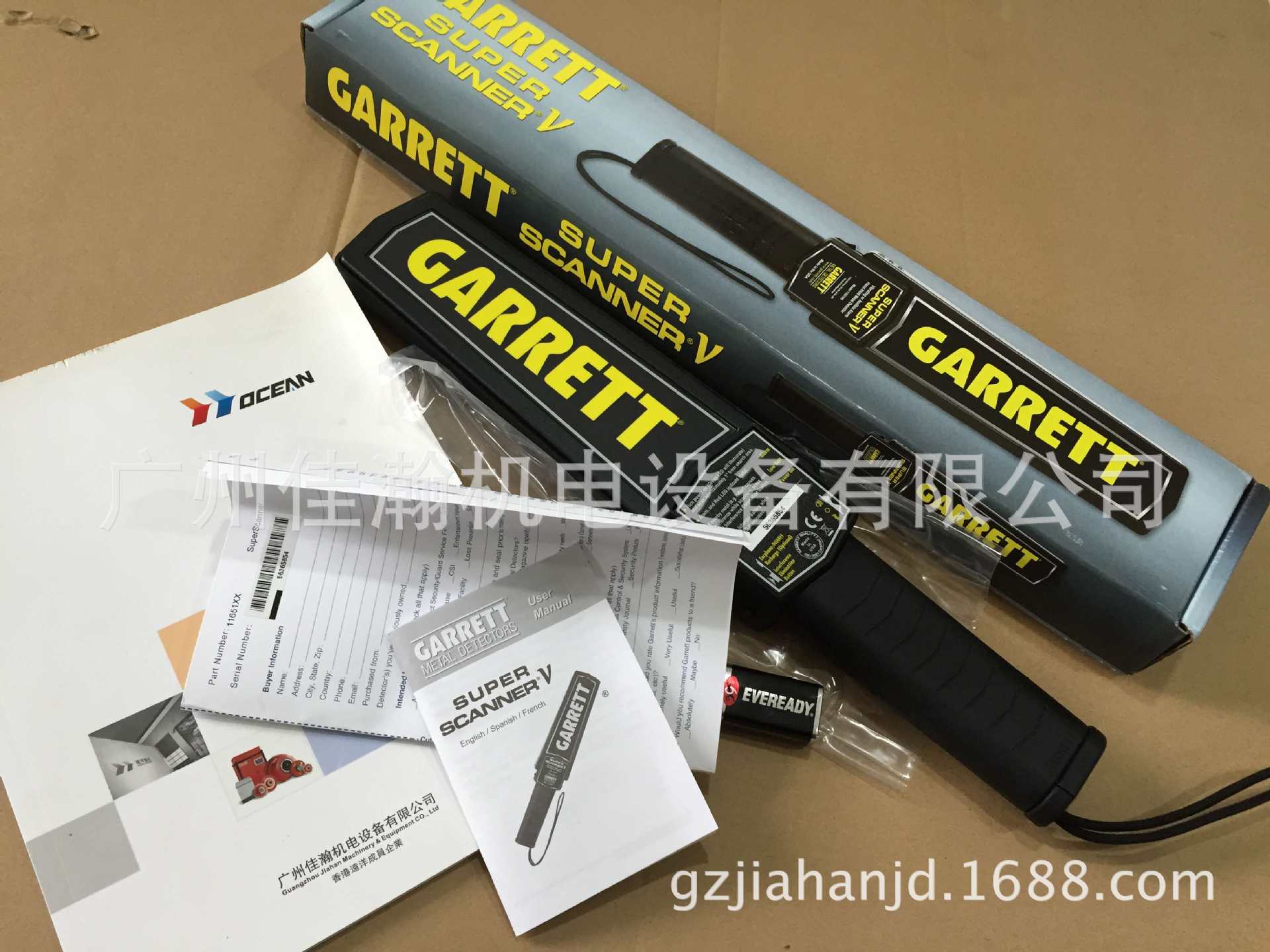 原装美国盖瑞特GARRETT 金属探测器  手探  SUPER SSV 进口