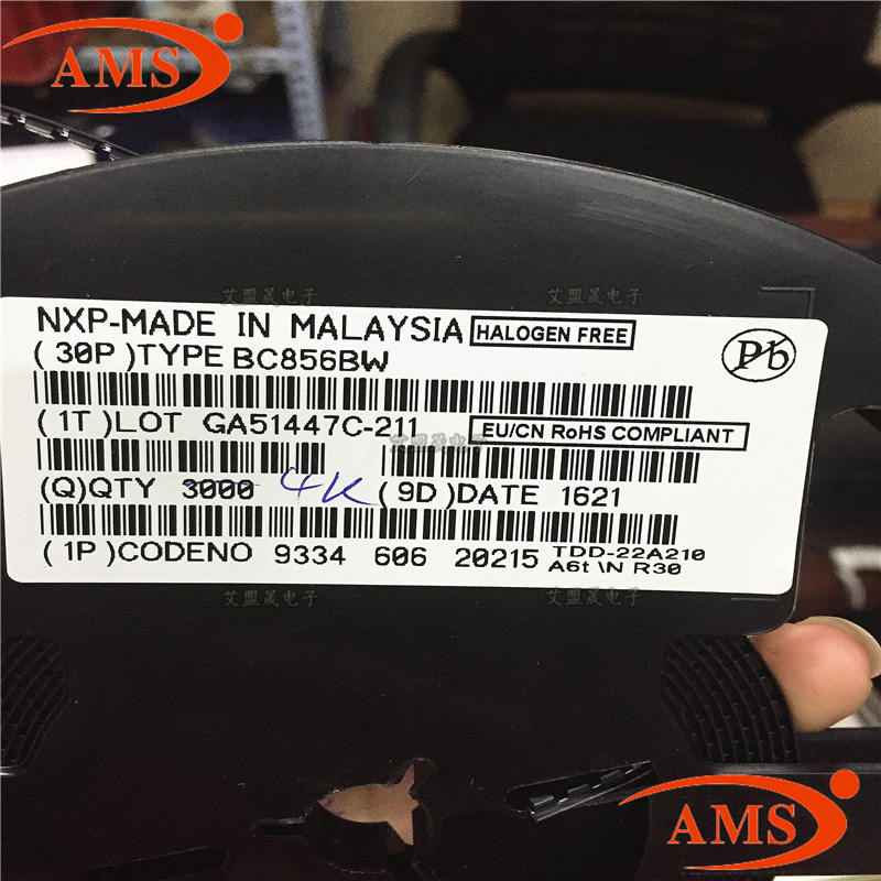 BC856BW BC856B 丝印：3BW SOT-323 贴片三极管  全新现货