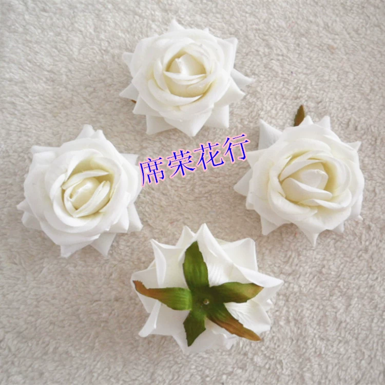 8cm simulation big roll rose silk cloth flower head flowers DIY bottomless support shoes hat wedding jewelry