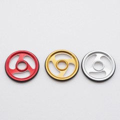 廠家直銷四驅車配件19mm膠圈導向輪 鏤空雕刻加工滑輪 導軌輪批發