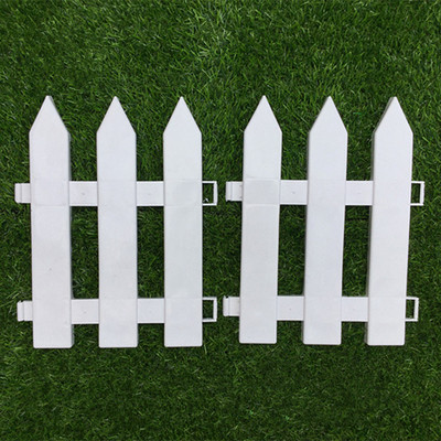 厂家生产白色塑料围栏园林庭院花园栅栏圣诞装饰绿化篱笆园艺护栏