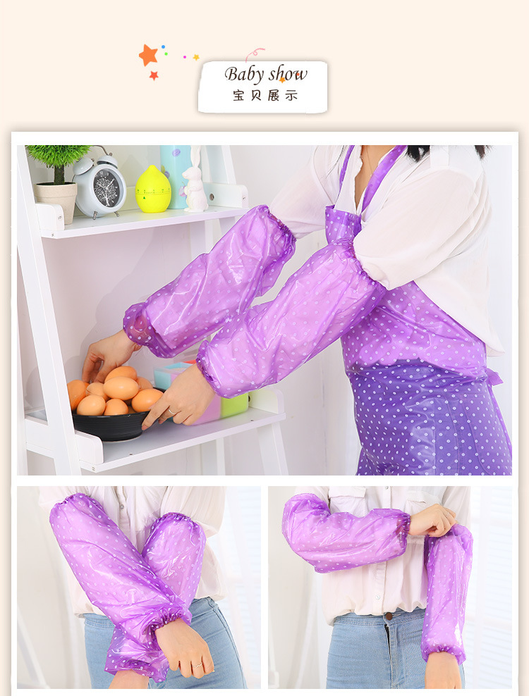 防油 牛仔围裙定做 围裙 袖套 罩衣 套袖 防水围裙 儿童袖套