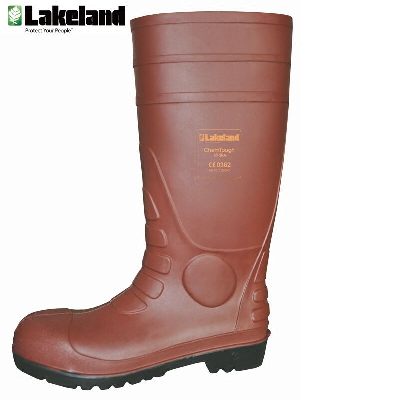 批发雷克兰钢头防化靴 耐酸碱高筒防护靴 防砸防滑抗腐蚀劳保靴