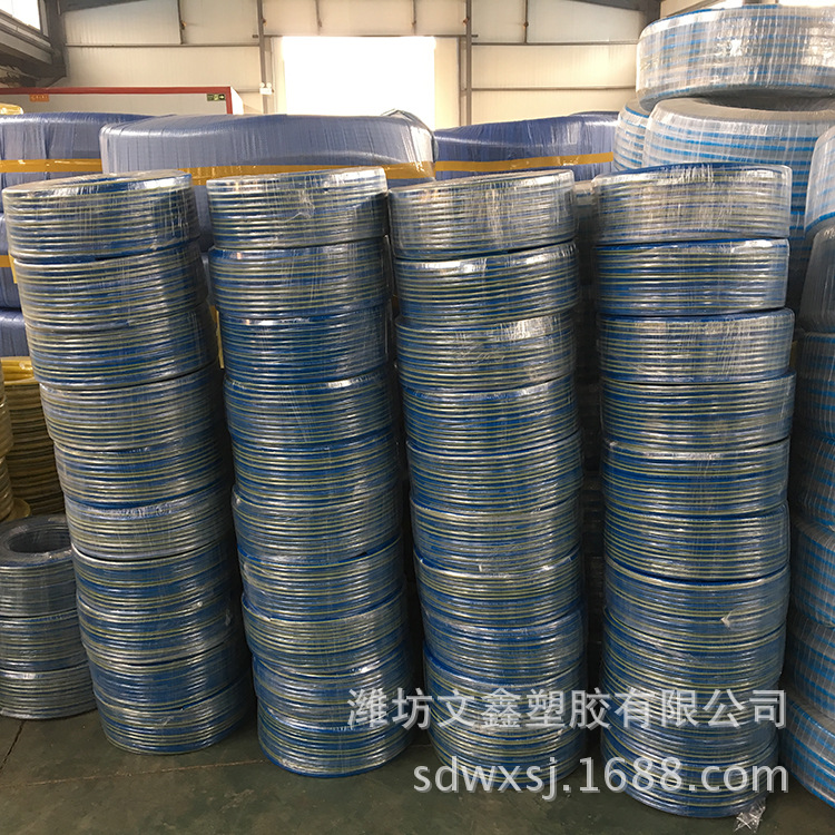 纤维增强pvc线管蛇皮软管 厂家供应软管管材 耐高压气动氧气软管
