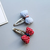 Children's cloth handmade with bow, hair accessory, Korean style