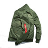 Cross boundary for European and American tide brand pure color Air Force pilots jacket men and cotton thickened lovers’