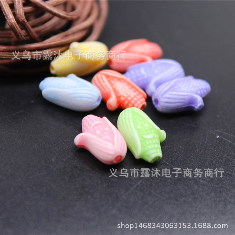 Manufactor Direct selling Corn shape diy children Puzzle spring Plastic washing Loose bead Acrylic Beading Mixed batch