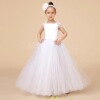 European and American foreign trade clothing girls dress photography white lace flower girl dress skirt wedding dress ch