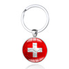 Cross -border explosion hot -selling World Cup football metal keychain 32 strong football power