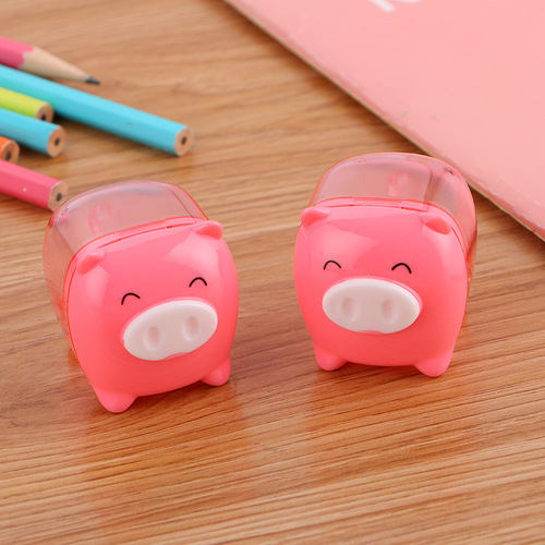 0557 Treasure Pencil Sharpener Cute Learning Stationery Pencil Sharpener Creative Student Prize Mini Piggy Pencil Sharpener