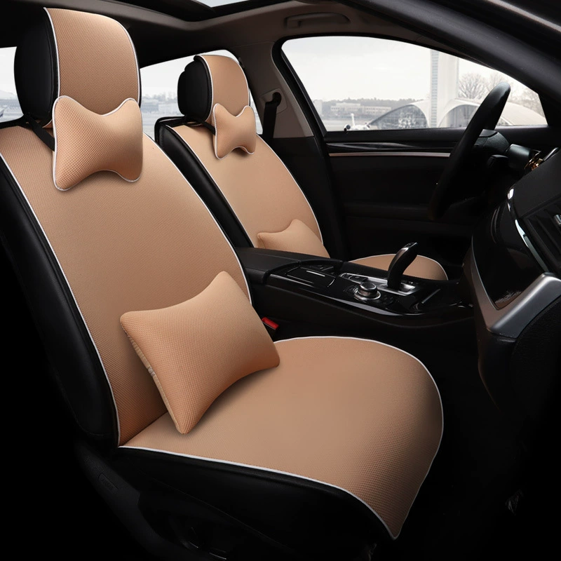 ОК! Подушка для сиденья автомобиля Ледяная шелковая подушка для сиденья Автомобильная подушка Four Seasons Ice Silk Four Seasons универсальная льняная подушка для сиденья