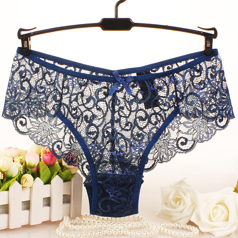Sexy Mid-waist Ladies Panties High-end Lace Briefs