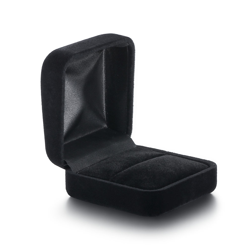 21g Weight Glam Retro Solid Color Velvet Jewelry Boxes