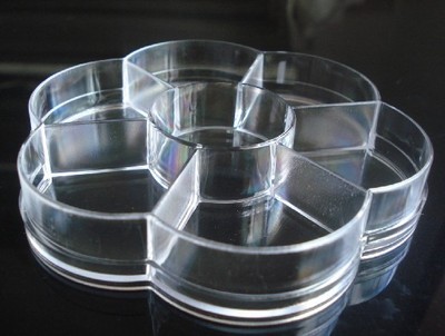 PS透明塑料盒 梅花形7格收納盒,首飾盒,藥盒,串珠盒,元件盒SN014