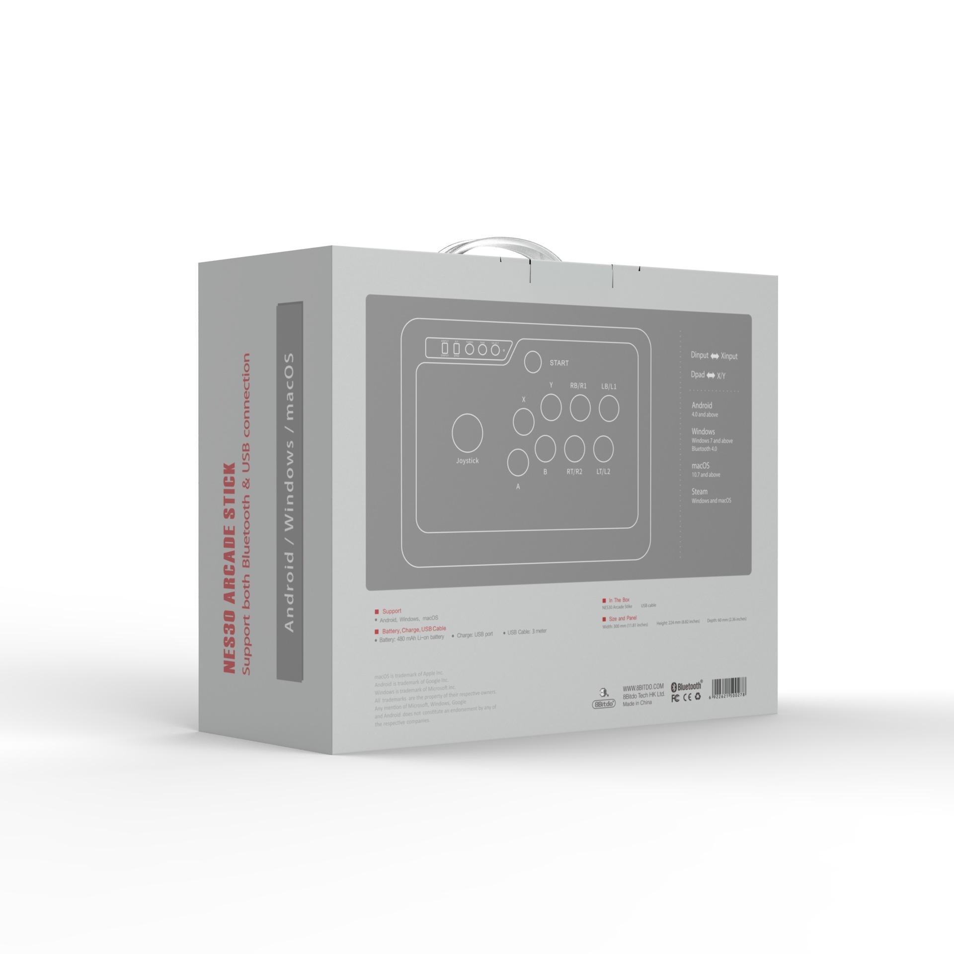 8Bitdo NES30 Arcade Stick 8