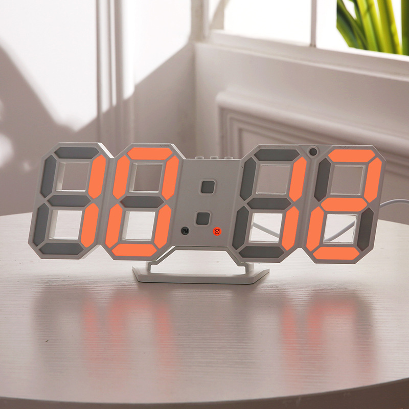 Led wall clock electronic clock alarm clock