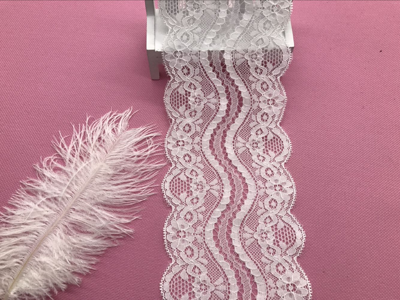 弹力花边氨纶花边厂家直销长期现货供应7030# 宽度9.5CM