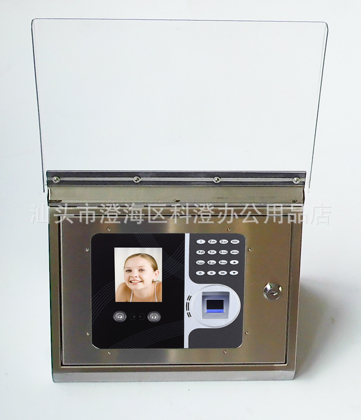 斜面不锈钢保护盒加大翻盖  适用于真地F490 491