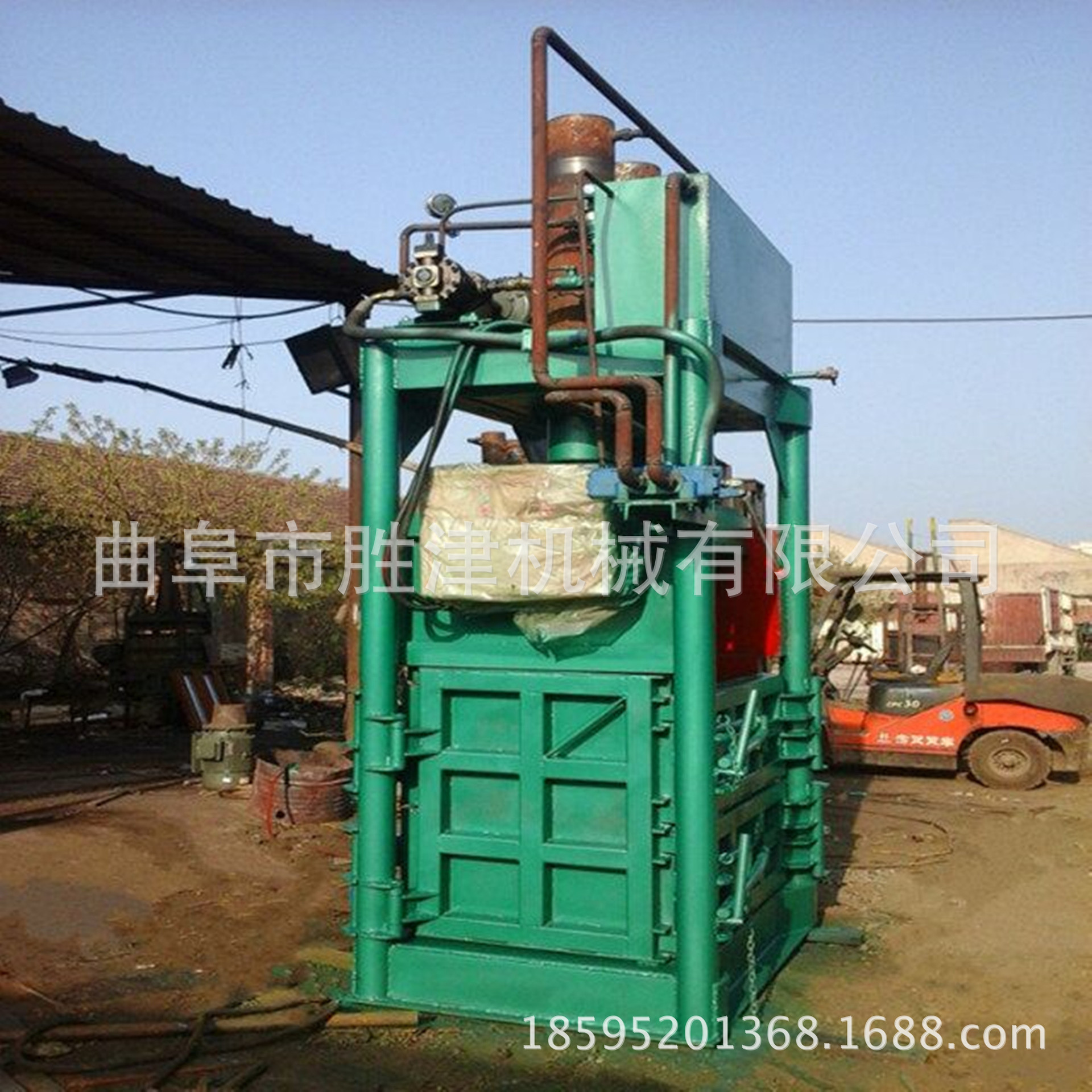 立式半自动废纸边毛毯毛巾30吨液压打包机立式上海