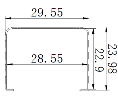 30*24铝型材外壳防水led驱动电源铝盒pcb铝控制器铝合金外壳