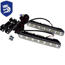 COB日行灯 新款汽车LED大功率 COB导光防水改装通用日间行车