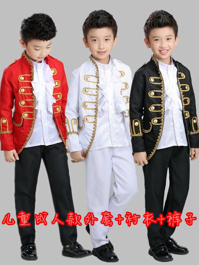 Men's Big Children's European Court Performance Clothing Saxophone Musical Instrument Performance Clothing Performance Small Suit Dress Chorus Clothing