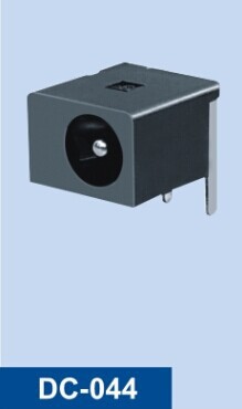 DC00440 电源插座内针Φ1.65/Φ2.0/ Φ2.5MM插板式铜环保耐温