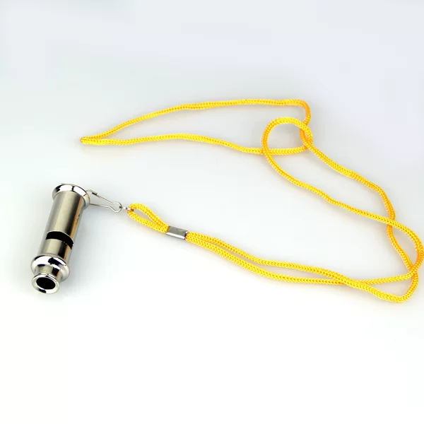 Referee whistle stainless steel whistle high frequency metal whistle self-defense alarm whistle genuine goods super loud dolphin whistle