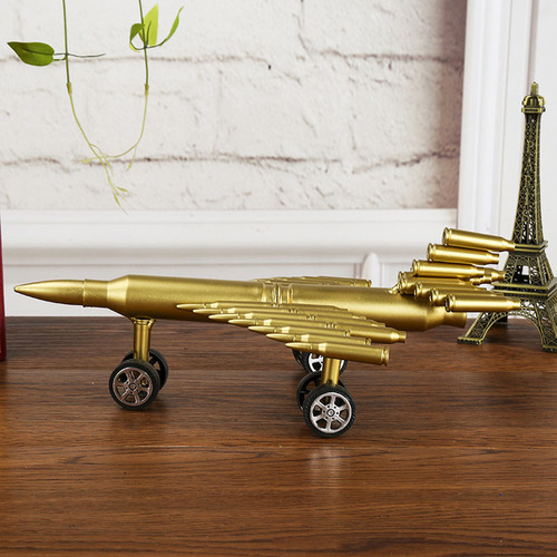 Wholesale bullet shell crafts, scenic tourist souvenirs, home decorations, craft gifts, 14.5 two-section aircraft