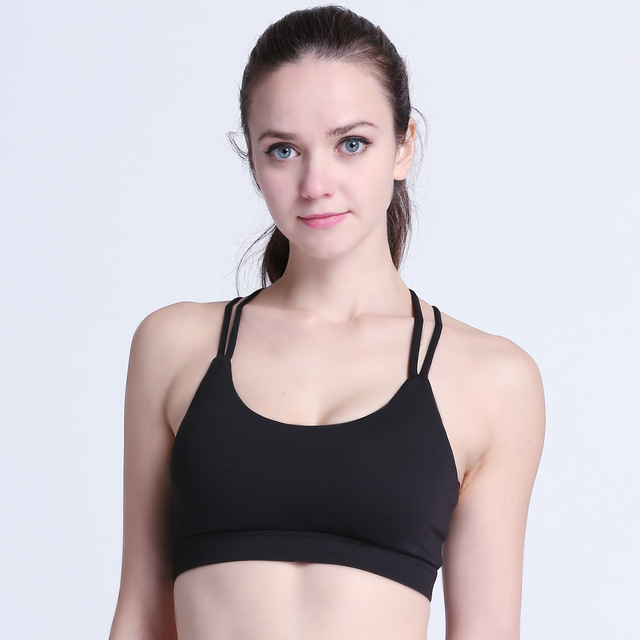 High Strength Yoga Running Bra for Professional Sports Women with Mesh Back Bra and Shock-proof Sports Underwear
