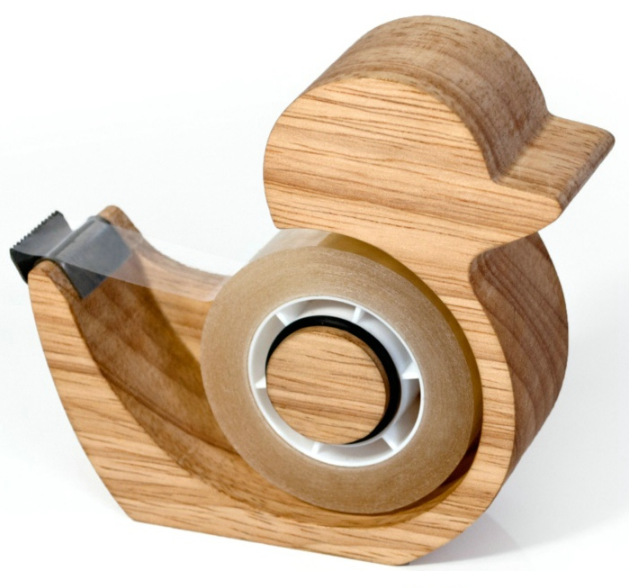 Papelería de escritorio de madera adorable animal de madera gatito asiento de cinta cortador de cinta fabricantes personalizados