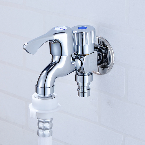 Multifunction Washing Machine Tap, Copper Dual-Use Washing Machine Water Spout Tap, Single Cold Fast Open Copper Tip Tap Direct Sales