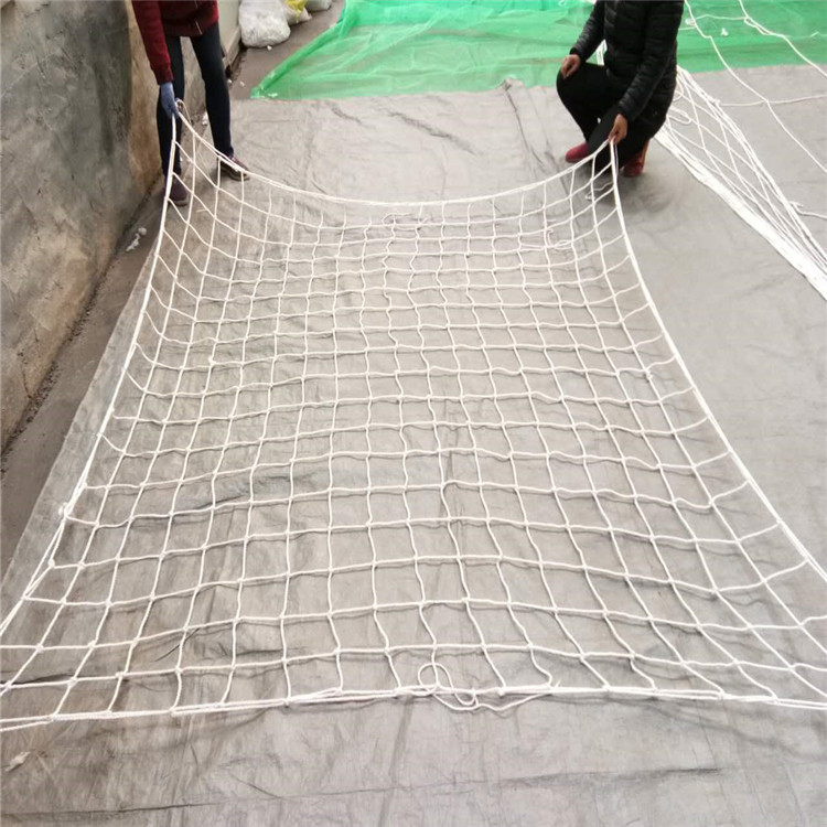 现货批发白色高强线绳子网 建筑安全平网 集装箱防堕网
