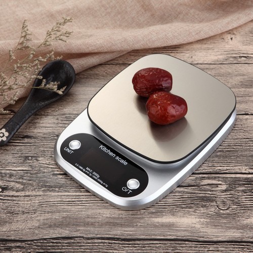 Stainless steel weighing pan kitchen scale electronic tea baking portable food small household countertop traditional Chinese medicine electronic scale