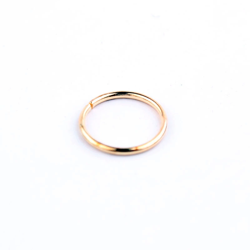 Кольцо для носа и губ, бирюза 4 мм, кольцо Ø 10/12 мм, золотое или серебряное покрытие